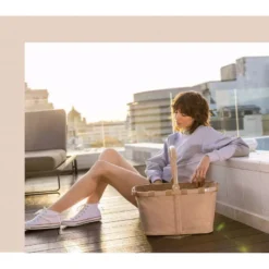 CARRYBAG Panier à Provisions Pliable REISENTHEL Twist Coffee -Peugeot Boutique carrybag panier a provisions pliable reisenthel twist coffee 9