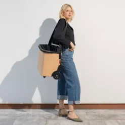 CARRYCRUISER Chariot De Courses REISENTHEL Frame Raffia Black -Peugeot Boutique carrycruiser chariot de courses reisenthel frame raffia black 4