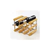 Casier à Vin Rangement Pour 9 Bouteilles Traditionnel Wine Rack Co Chêne Clair