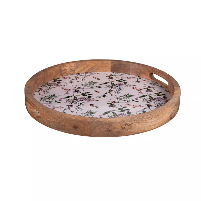 CHAMPETRE Plateaux En Bois De Manguier Et Résine D40 Cm TABLE PASSION 3 CHAMPETRE Plateaux En Bois De Manguier Et Résine D40 Cm TABLE PASSION – Image 3