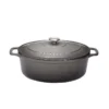 CHASSEUR Cocotte Ovale Fonte émaillée Gris Caviar D29