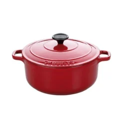 CHASSEUR Cocotte Ronde Fonte émaillée ROUGE D24