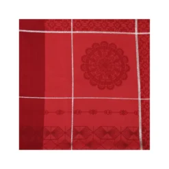 REVEILLON Nappe Jacquard Polyesther 300X150 Rouge SUD ETOFFE 14 REVEILLON Nappe Jacquard Polyesther 300X150 Rouge SUD ETOFFE -Peugeot Boutique chateaurenard nappe 100 coton enduit 150x150 blanc sud etoffe p 4