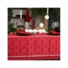 REVEILLON Nappe Jacquard Polyesther 350X150 Rouge SUD ETOFFE