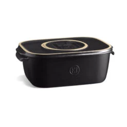 Cheese Box Boîte à Fromage Rectangulaire Avec Plateau Céramique EMILE HENRY Noir Truffe Mat