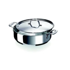 CHEF Cocotte Inox 2 Anses + Couvercle Inox BEKA D28