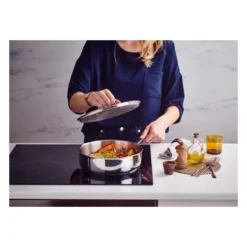 CHEF Sauteuse Inox + Couvercle Inox BEKA D24 -Peugeot Boutique chef sauteuse inox couvercle inox beka d24 2