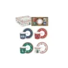 EASY LIFE CHRISTMAS FOLK Coffret 4 Tasses à Café 10 Cl En Porcelaine