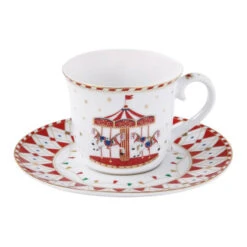 EASY LIFE CHRISTMAS WONDERLAND Coffret Tasse à Thé Porcelaine Décor Noël 200 Ml -Peugeot Boutique christmas wonderland coffret tasse a the porcelaine decor noel 200 ml 3