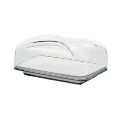 Cloche à Fromage Rectangulaire Avec Plateau Porcelaine GUZZINI Gris 6 Cloche à Fromage Rectangulaire Avec Plateau Porcelaine GUZZINI Gris -Peugeot Boutique cloche a fromage rectangulaire avec plateau porcelaine guzzini gris 2