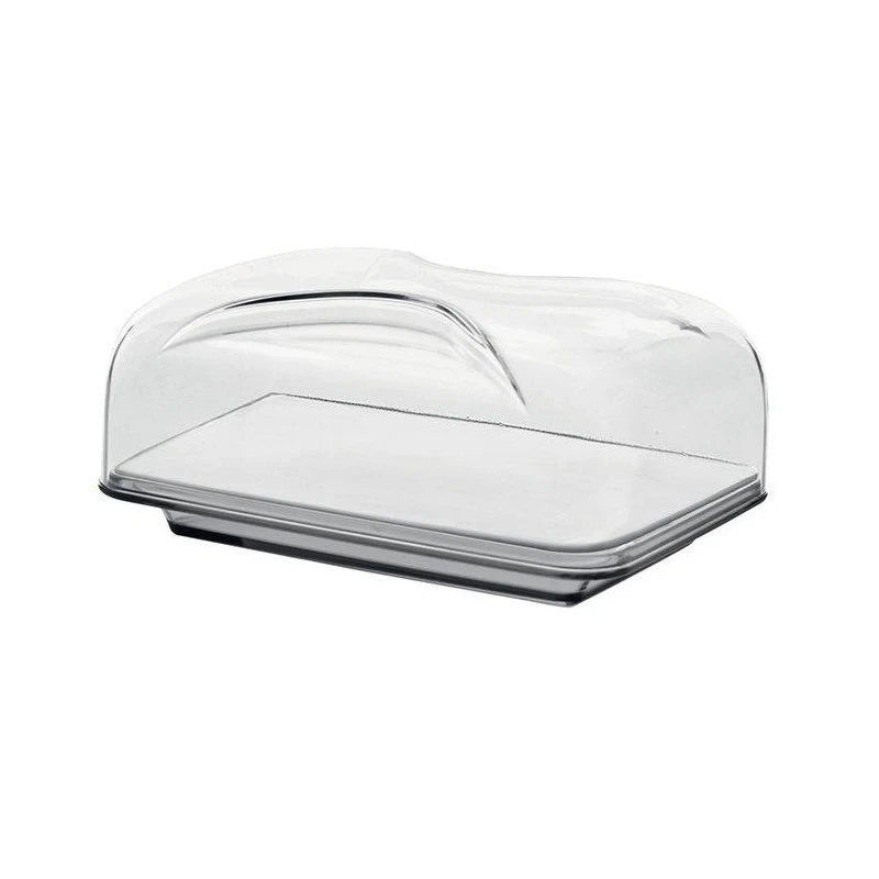 Cloche à Fromage Rectangulaire Avec Plateau Porcelaine GUZZINI Gris 1 Cloche à Fromage Rectangulaire Avec Plateau Porcelaine GUZZINI Gris