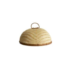 Cloche Couvre Plat En Bambou Tressé Pebbly D30 Cm SC