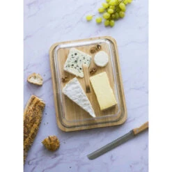 Cloche Fromage Gâteau Rectangulaire Verre Plateau Bambou Pebbly -Peugeot Boutique cloche fromage gateau rectangulaire verre plateau bambou pebbly 2