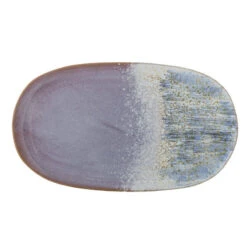 CLOE Plat Ovale En Grès L37 BLOOMINGVILLE Rose Et Bleu -Peugeot Boutique cloe plat ovale en gres l37 bloomingville rose et bleu 3