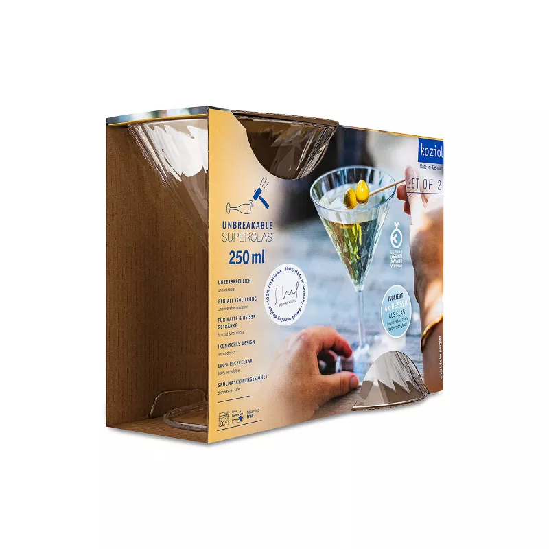 Koziol Club N°12 Verre à Cocktail 250 Ml Polycarbonate Kosiol Set De 2 6 Koziol Club N°12 Verre à Cocktail 250 Ml Polycarbonate Kosiol Set De 2 – Image 6