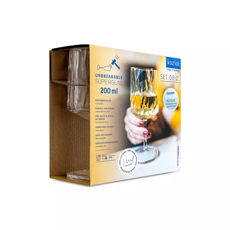 Koziol Club N°9 Verre à Pied 200 Ml Polycarbonate Kosiol Set De 2 6 Koziol Club N°9 Verre à Pied 200 Ml Polycarbonate Kosiol Set De 2 – Image 6