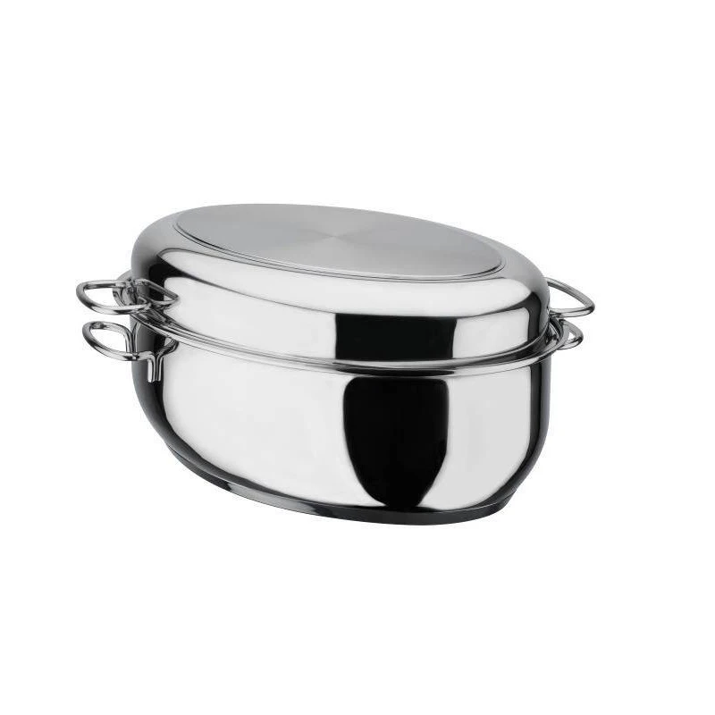 Cocotte Daubière Double Rôtissoire Inox Induction 38 X 25 GSW 1 Cocotte Daubière Double Rôtissoire Inox Induction 38 X 25 GSW
