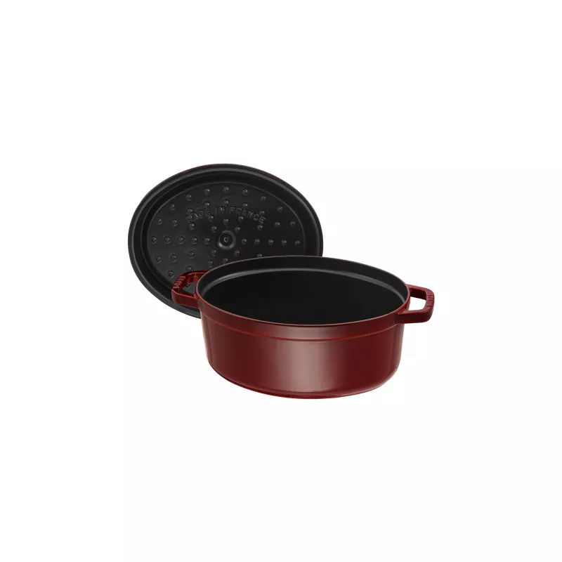 Cocotte En Fonte Emaillée Ovale Staub Grenadine Majolique D31 5.5L 4 Cocotte En Fonte Emaillée Ovale Staub Grenadine Majolique D31 5.5L – Image 4