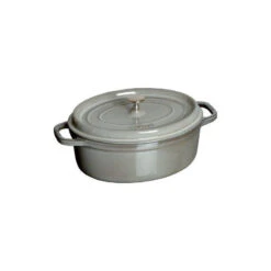 Cocotte En Fonte Emaillée Ovale Staub GRIS GRAPHITE D31 5.50L
