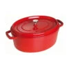 Cocotte En Fonte Emaillée Ovale Staub ROUGE CERISE D37 8 L