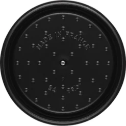 Cocotte En Fonte Emaillée Ronde Staub NOIR D28 6.70L 22 Cocotte En Fonte Emaillée Ronde Staub NOIR D28 6.70L -Peugeot Boutique cocotte en fonte emaillee ronde staub noir d28 670l 2