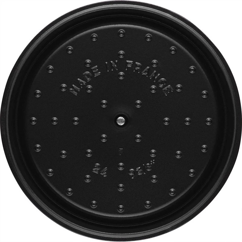 Cocotte En Fonte Emaillée Ronde Staub NOIR D28 6.70L 3 Cocotte En Fonte Emaillée Ronde Staub NOIR D28 6.70L – Image 3