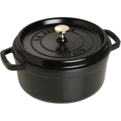 Cocotte En Fonte Emaillée Ronde Staub NOIR D28 6.70L 25 Cocotte En Fonte Emaillée Ronde Staub NOIR D28 6.70L -Peugeot Boutique cocotte en fonte emaillee ronde staub noir d28 670l 5