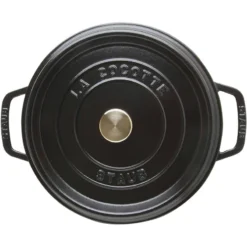Cocotte En Fonte Emaillée Ronde Staub NOIR D28 6.70L 27 Cocotte En Fonte Emaillée Ronde Staub NOIR D28 6.70L -Peugeot Boutique cocotte en fonte emaillee ronde staub noir d28 670l 7