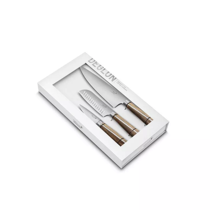 Coffret 3 Couteaux DEGLON Highwoods 1 Coffret 3 Couteaux DEGLON Highwoods
