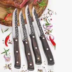 HUNTER Coffret Couteau à Steak 11 Cm Lame Lisse Zassenhaus - Les 4 -Peugeot Boutique coffret couteau a steak 11 cm forges lame lisse arcos les 6 p 4