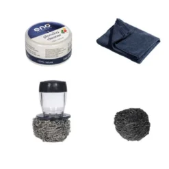 Coffret Nettoyage Boules Inox Avec Support Pâte D'argile Chiffon Microfibre ENO -Peugeot Boutique coffret nettoyage boules inox avec support pate d argile chiffon microfibre eno 6