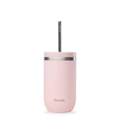 COLD CUP Isotherme Double Paroi En Inox Qwetch 470 Ml Rose Pastel