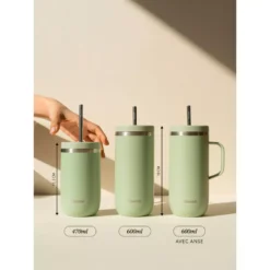 COLD CUP Isotherme Double Paroi En Inox Qwetch 600 Ml Vert Tilleul 8 COLD CUP Isotherme Double Paroi En Inox Qwetch 600 Ml Vert Tilleul -Peugeot Boutique cold cup isotherme double paroi en inox qwetch 600 ml vert tilleul 2