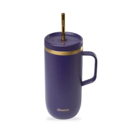 COLD CUP Isotherme Double Paroi En Inox Qwetch 600 Ml Violet Obscur Edition De Noël -Peugeot Boutique cold cup isotherme double paroi en inox qwetch 600 ml violet obscur edition de noel nvs 5