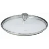 Collection 1826 Couvercle Verre 20 Cm- Bouton Inox CRISTEL