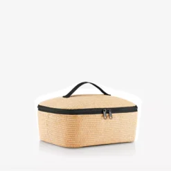 COOLERBAG M Pocket Lunch Box Isotherme Pique Nique Reisenthel Raffia Black