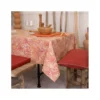 CORAUX Nappe 70% Coton 30% Polyester Enduite 250X150 Orange SUD ETOFFE