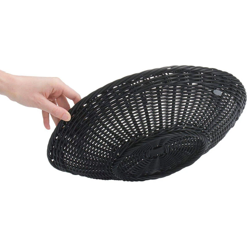 Corbeille à Pain Fruits Tressé Ronde Westmark D38 Noir SC 3 Corbeille à Pain Fruits Tressé Ronde Westmark D38 Noir SC – Image 3