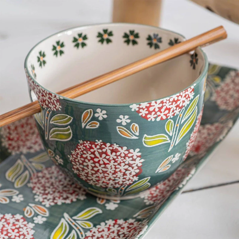 COTTAGE Bol à Soupe Nouilles Et Baguettes 50 Cl Vert TABLE PASSION 11 COTTAGE Bol à Soupe Nouilles Et Baguettes 50 Cl Vert TABLE PASSION – Image 11