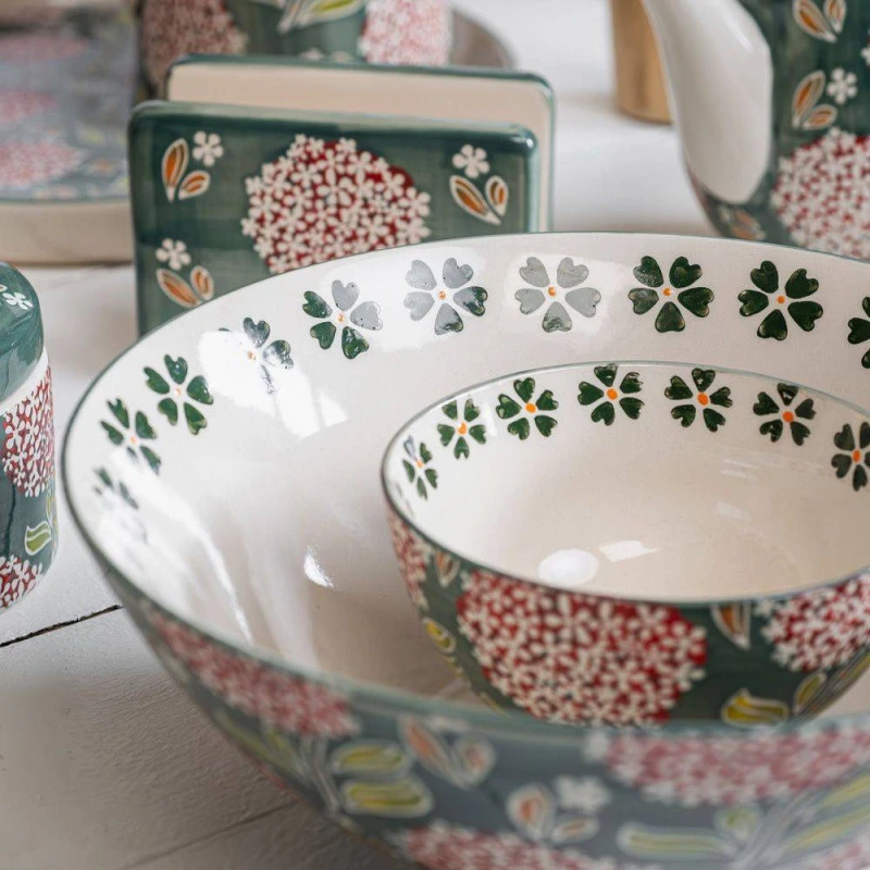 COTTAGE Saladier Grès D26 Vert TABLE PASSION 12 COTTAGE Saladier Grès D26 Vert TABLE PASSION – Image 12