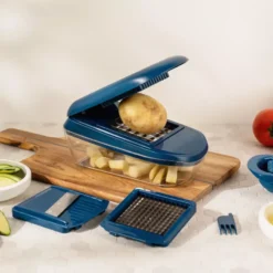 Coupe Légumes Avec Réservoir MASTRAD Bleu