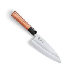 Couteau Japonais Deba 15.5 Cm KAI SEKI MAGOROKU RED WOOD
