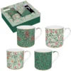 EASY LIFE CREATIVE Coffret 4 Mugs 35cl En Porcelaine