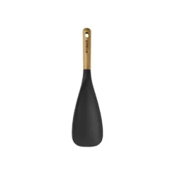 Cuillère De Service Spatule Creuse En Silicone Et Acacia STAUB -Peugeot Boutique cuillere de service spatule creuse en silicone et acacia staub 2