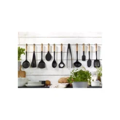 Cuillère De Service Spatule Creuse En Silicone Et Acacia STAUB -Peugeot Boutique cuillere de service spatule creuse en silicone et acacia staub 5