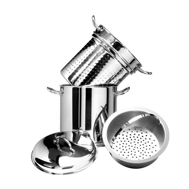 Cuiseur Multifonctions Traiteur Cuit-Pâtes Cuit-Vapeur Cuit Asperges Inox D20 ARTAME 2 Cuiseur Multifonctions Traiteur Cuit-Pâtes Cuit-Vapeur Cuit Asperges Inox D20 ARTAME – Image 2