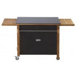 Desserte Plancha Mobile En Bois + Table Noire EMILE ENO -Peugeot Boutique desserte plancha mobile en bois table noire emile eno 12