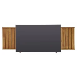 Desserte Plancha Mobile En Bois + Table Noire EMILE ENO -Peugeot Boutique desserte plancha mobile en bois table noire emile eno 2