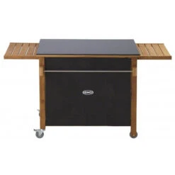 Desserte Plancha Mobile En Bois + Table Noire EMILE ENO