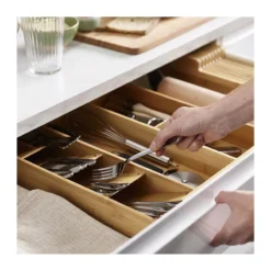 Drawer Store Bamboo Organisateur Extensible De Couverts, D'ustensiles Et D'accessoires Joseph Joseph -Peugeot Boutique drawer store bamboo organisateur extensible de couverts d ustensiles et d accessoires joseph joseph 4